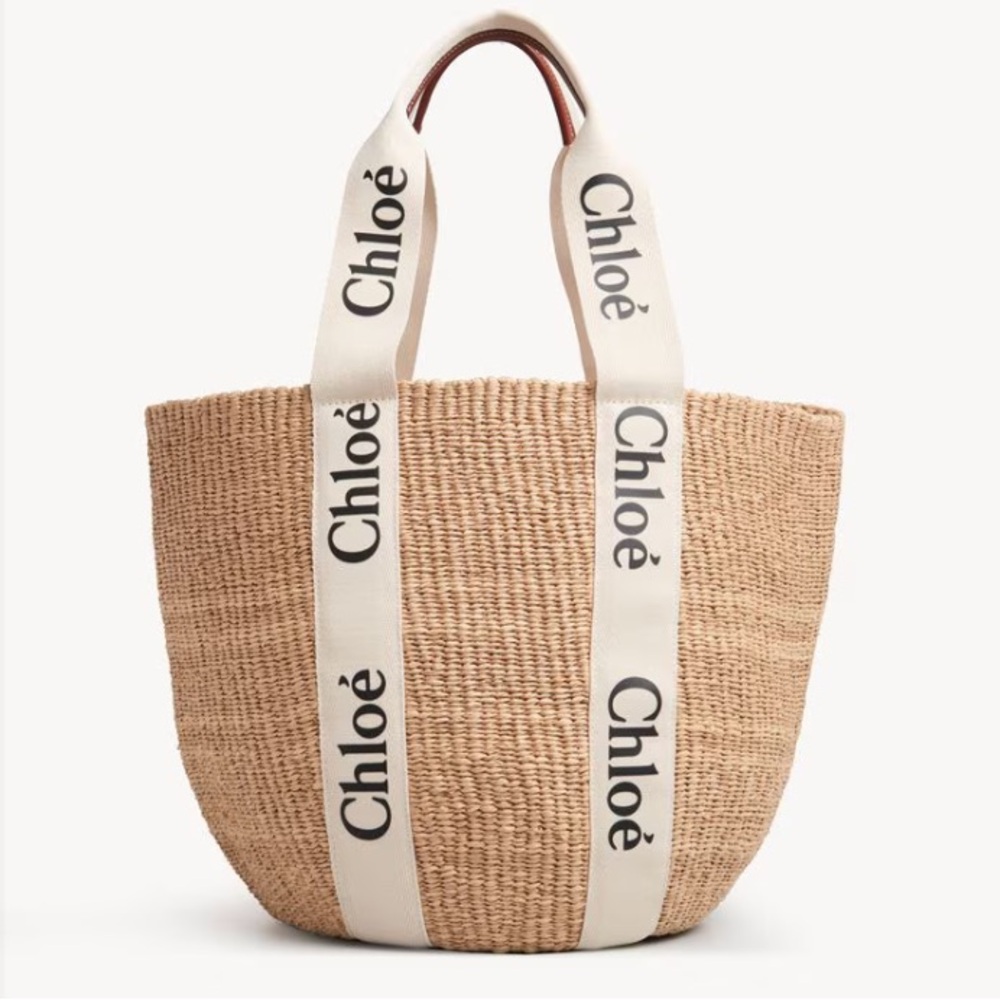 Chloe Large Woody Basket in Natural Fibers